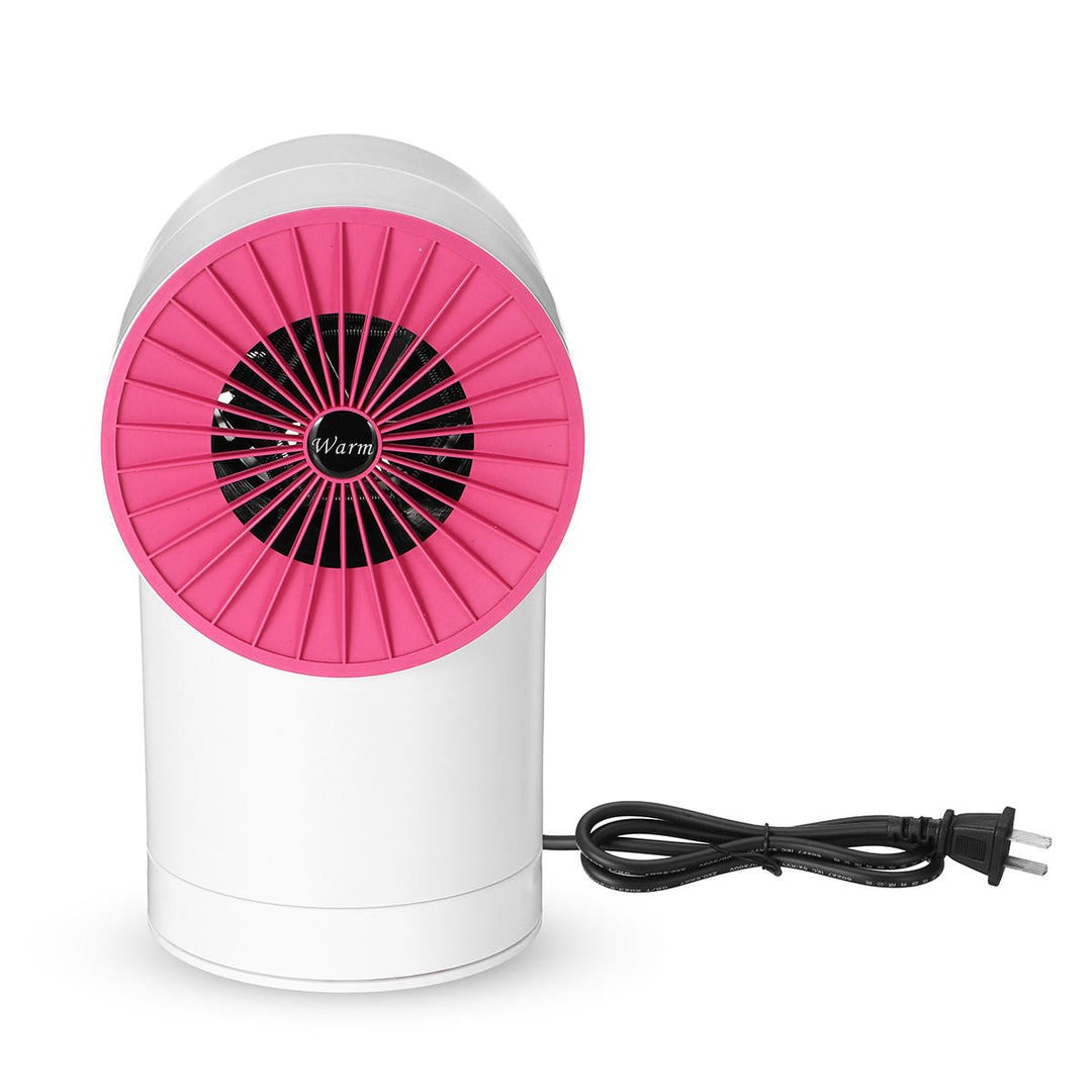 220V 800W Mini Space Heater Small Desktop Fan Shakeable Electric Warmer Heating Fan Image 1