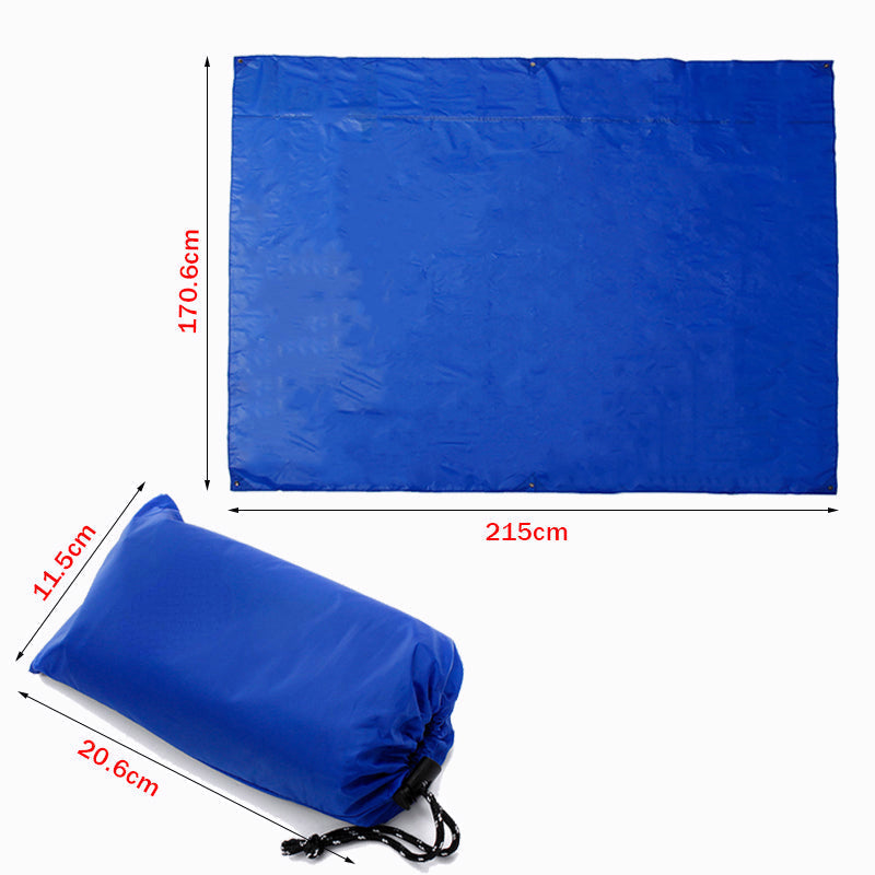 210T Waterproof Mat Polyester 20.6x11.5cm Beach Picnic Camping Mat Folding Travel Rug Image 8