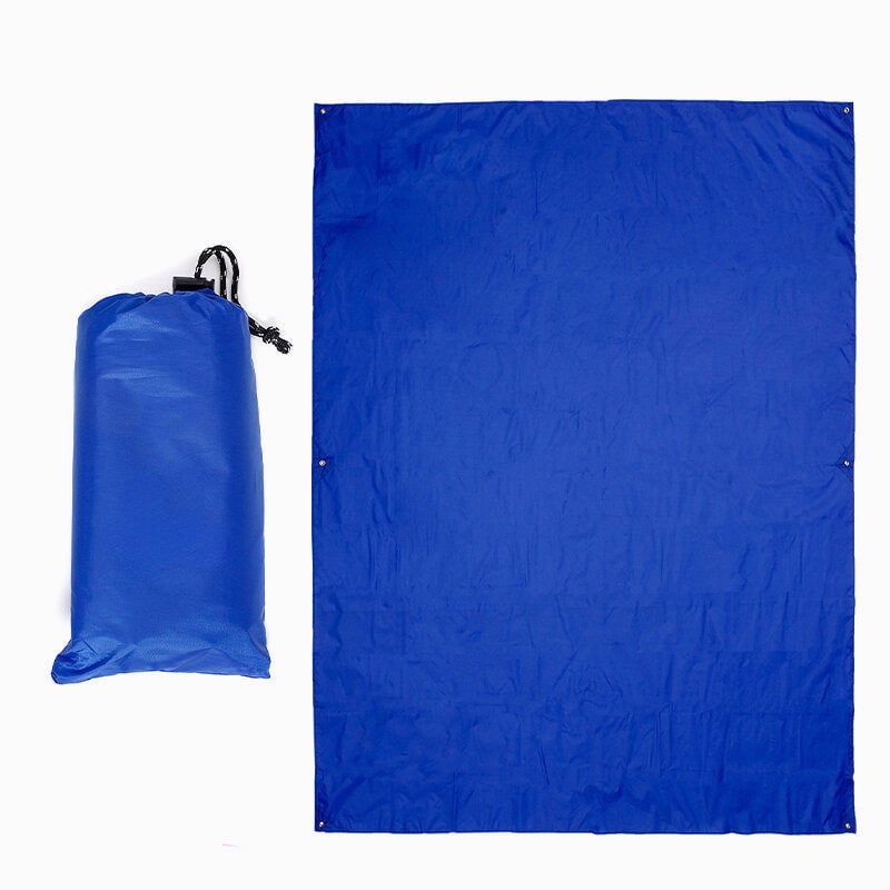 210T Waterproof Mat Polyester 20.6x11.5cm Beach Picnic Camping Mat Folding Travel Rug Image 1