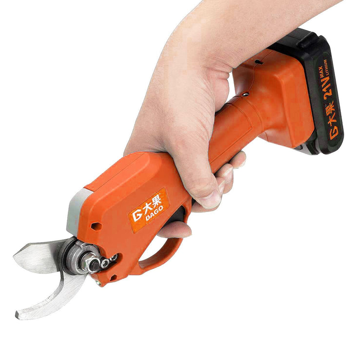 21V 30mm Rechargeable Electric Pruning Shears Electric Tree Branches Cutter Image 6