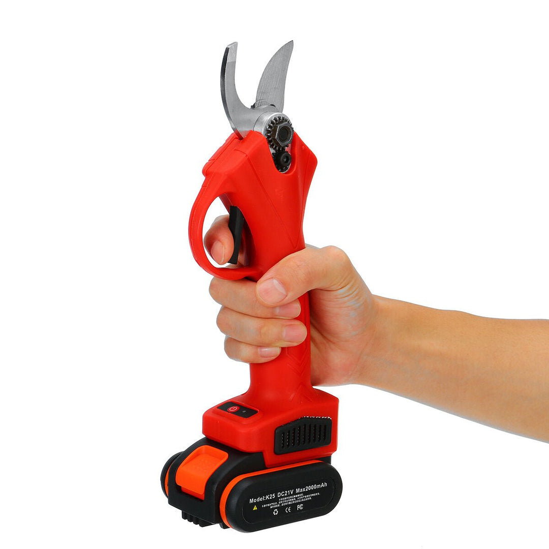 21V Cordless Electric Pruning Shears Garden Pruner Branch Cutting Tool Image 5