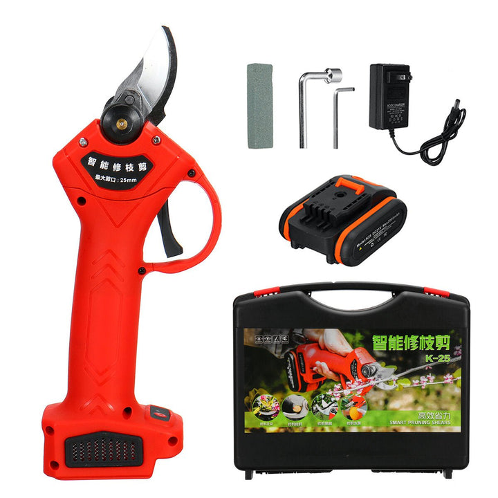 21V Cordless Electric Pruning Shears Garden Pruner Branch Cutting Tool Image 1