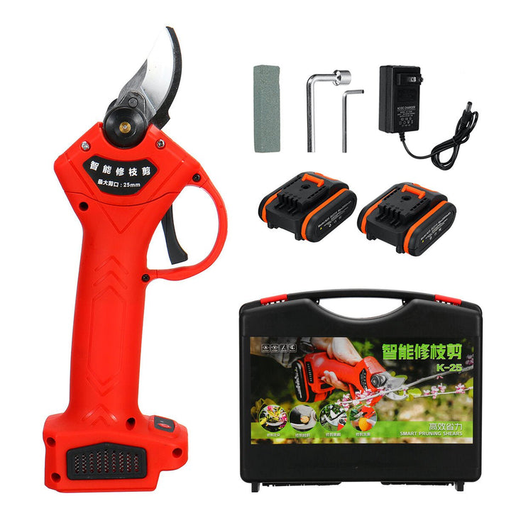 21V Cordless Electric Pruning Shears Garden Pruner Branch Cutting Tool Image 11