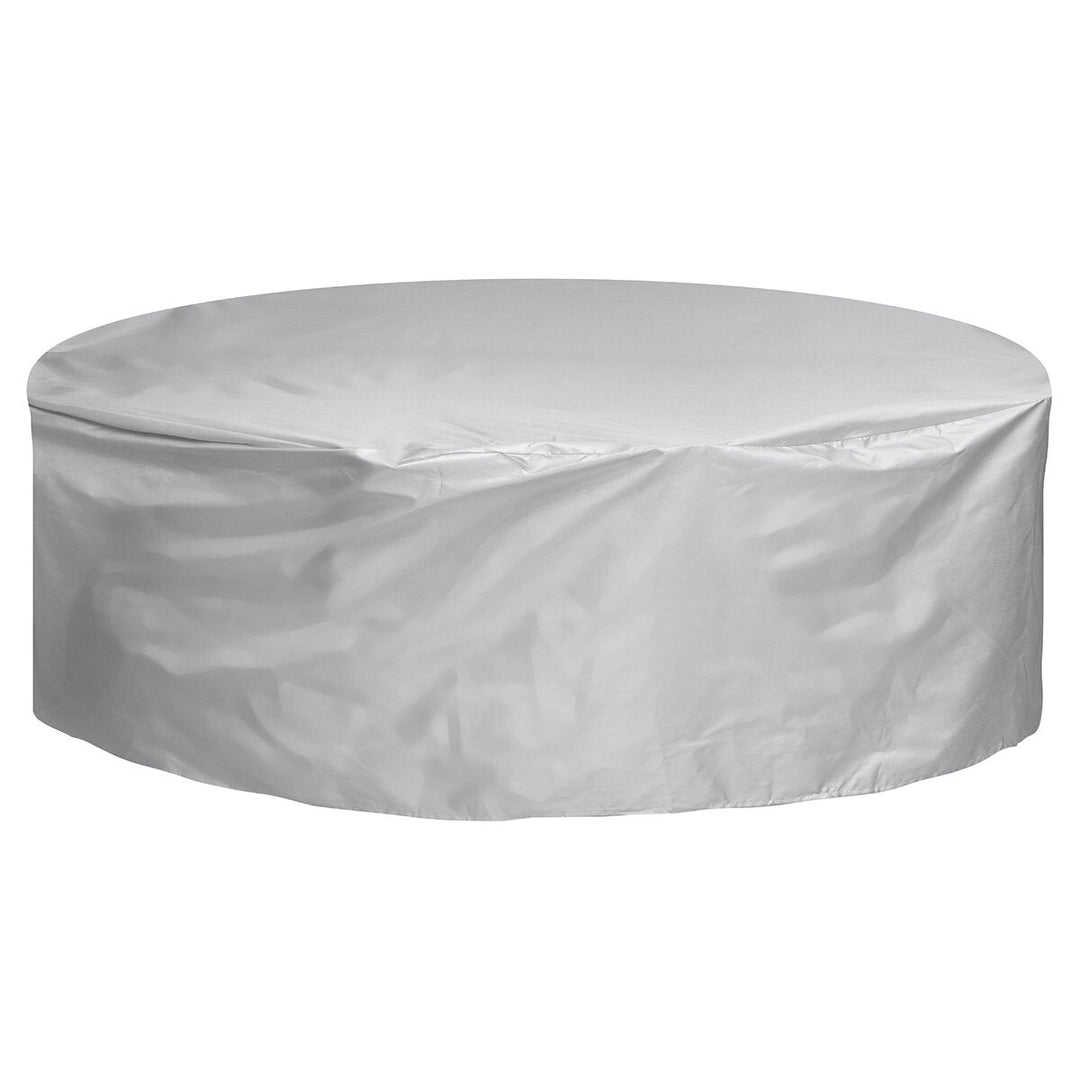 210D Oxford Furniture Cover Round Protective Cover Waterproof Outdoor Garden Dustproof Protector Cover Image 1