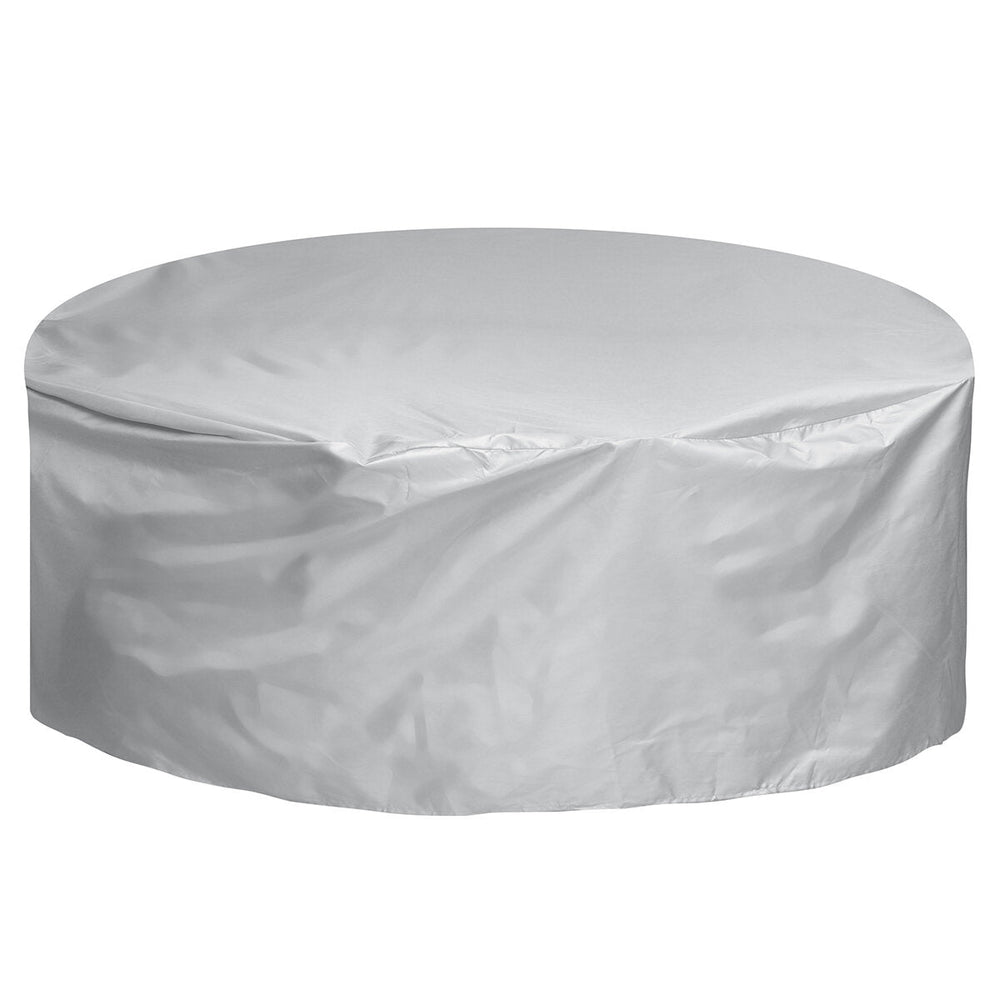 210D Oxford Furniture Cover Round Protective Cover Tarpaulin Sun Cover Water and Sun Protection Furniture Cover Image 2