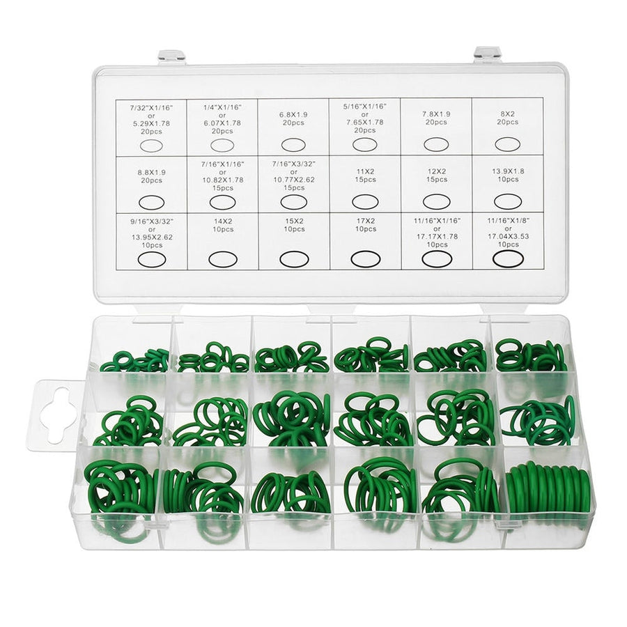 270Pcs Green Nitrile Rubber O-Ring Tap Washer Gasket Set Seal Metric Assortment Plumbing Kit Image 1