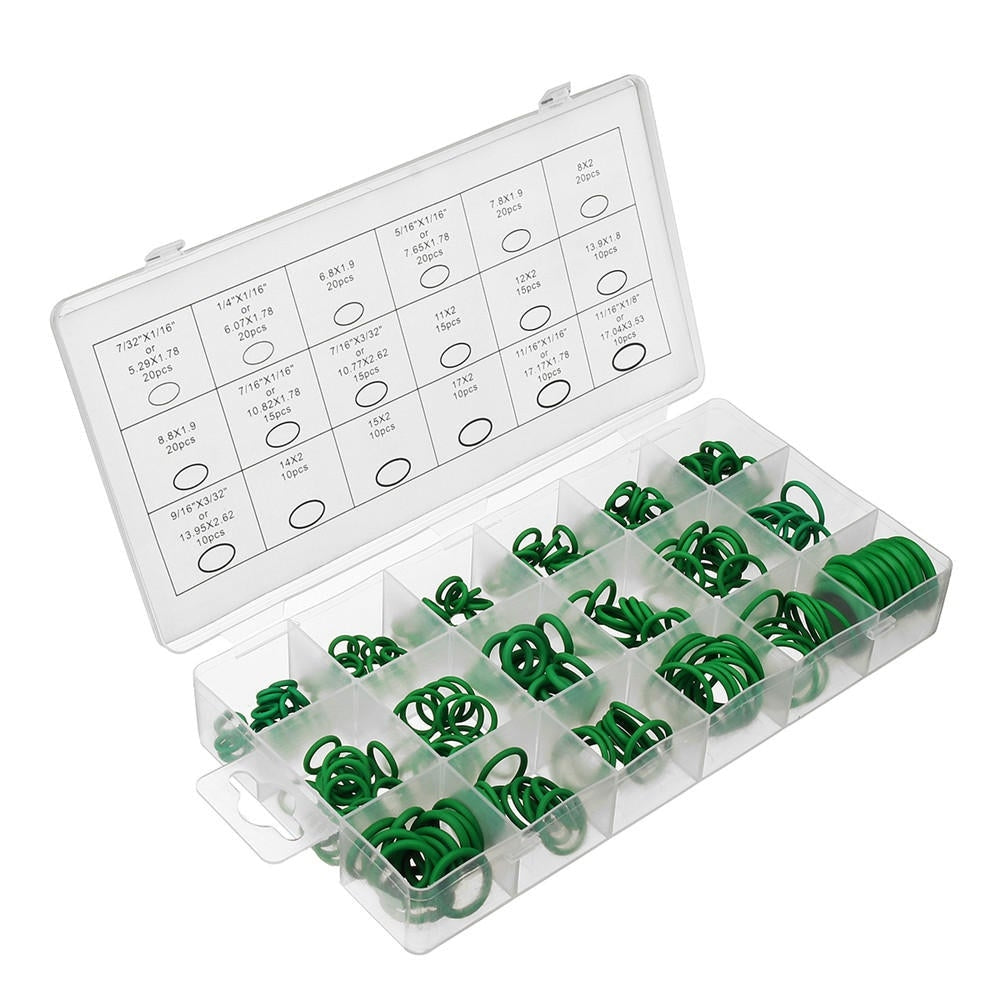 270Pcs Green Nitrile Rubber O-Ring Tap Washer Gasket Set Seal Metric Assortment Plumbing Kit Image 2