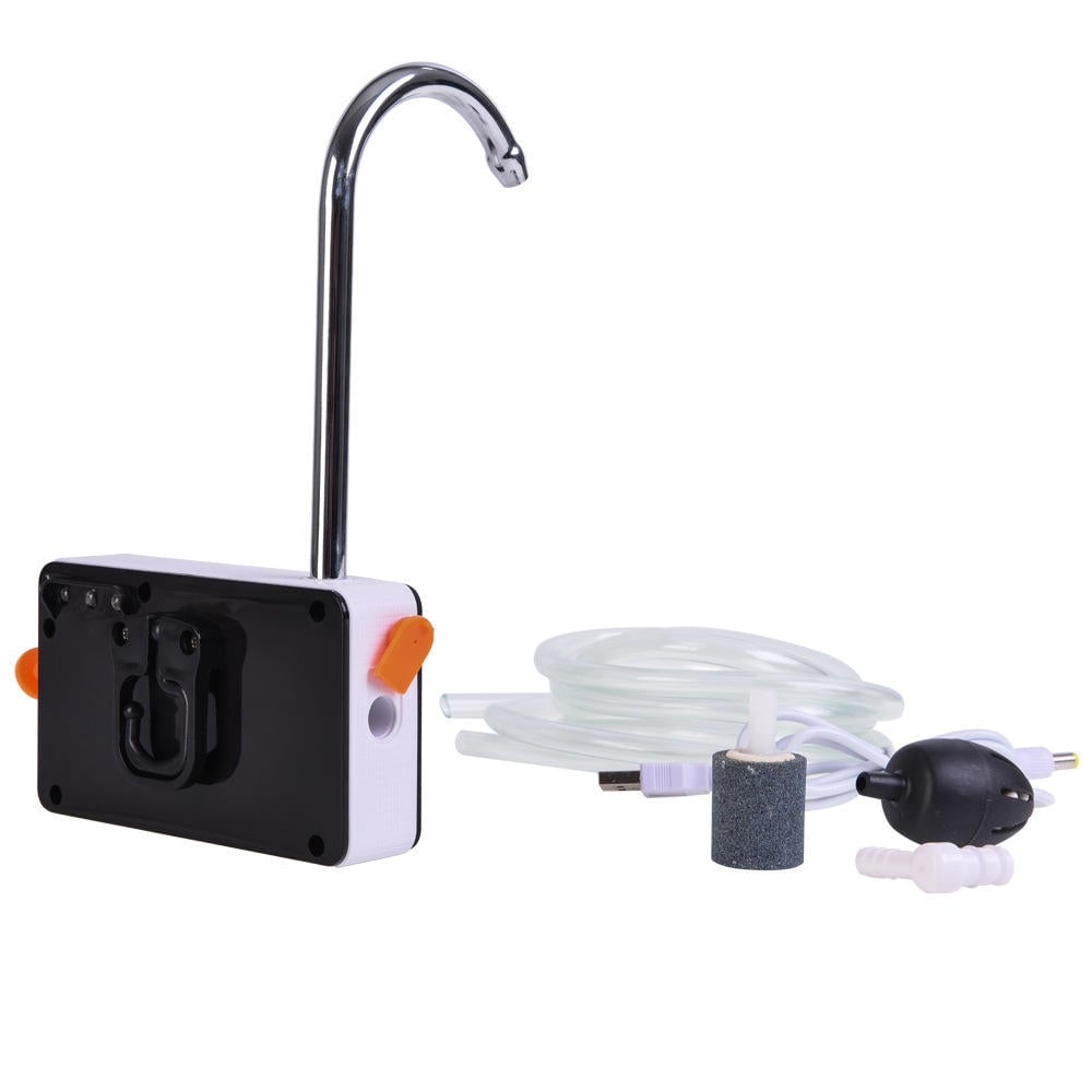 28015 2 in 1 USB Rechargeable Fishing Pumping Aeration Air Pump with 3 Lure LED Lights Image 5