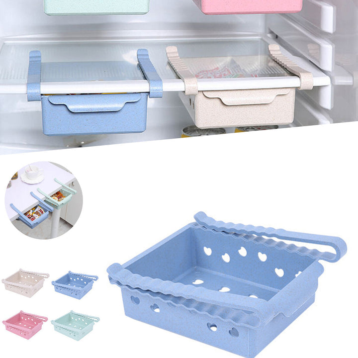 2L Refrigerator Storage Rack Food Organizer Shelf Box Pull-out Drawer Holder Camping Picnic Image 1