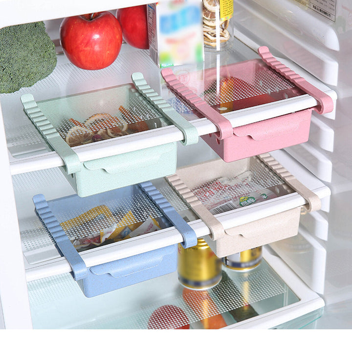 2L Refrigerator Storage Rack Food Organizer Shelf Box Pull-out Drawer Holder Camping Picnic Image 3