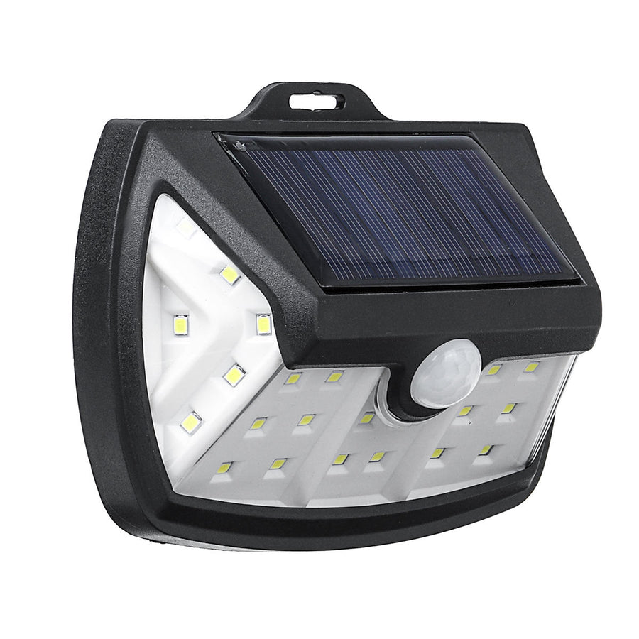 28/42LED Waterproof LED Solar Wall Light Outdoor PIR Motion Sensor Garden Lamp Image 1