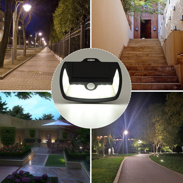 28/42LED Waterproof LED Solar Wall Light Outdoor PIR Motion Sensor Garden Lamp Image 9