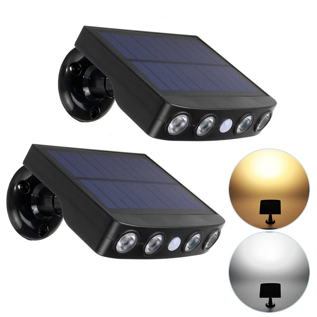 2PCS Solar PIR Motion Sensor Light Spotlight Waterproof Led Light Garden Lamp Outdoor Lighting solar wall light Image 2