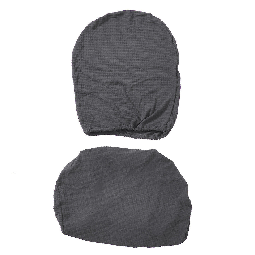 2pcs Office Computer Rotating Chair Slipcover Protective Stretch Seat Cover Image 3