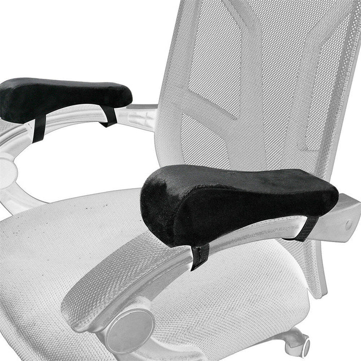 2pcs Chair Armrest Pads Memory Foam Elbow Pillow for Forearm Pressure Relief Universal Chair Arm Cover Set Office Chair Image 2