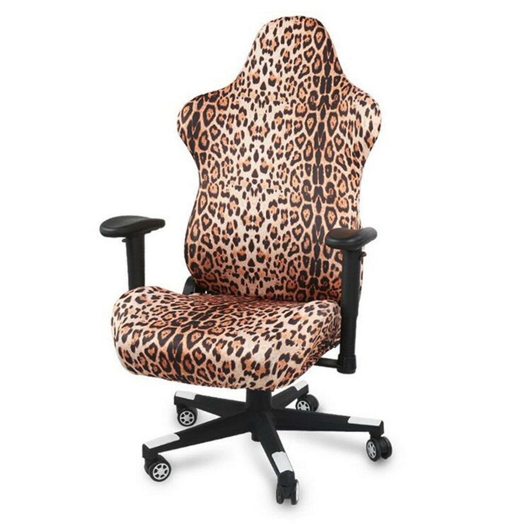 2pcs Gaming Chair Cover Polyester Fiber Office Chair Cover Elastic Armchair Seat Covers for Home Office Computer Chairs Image 2