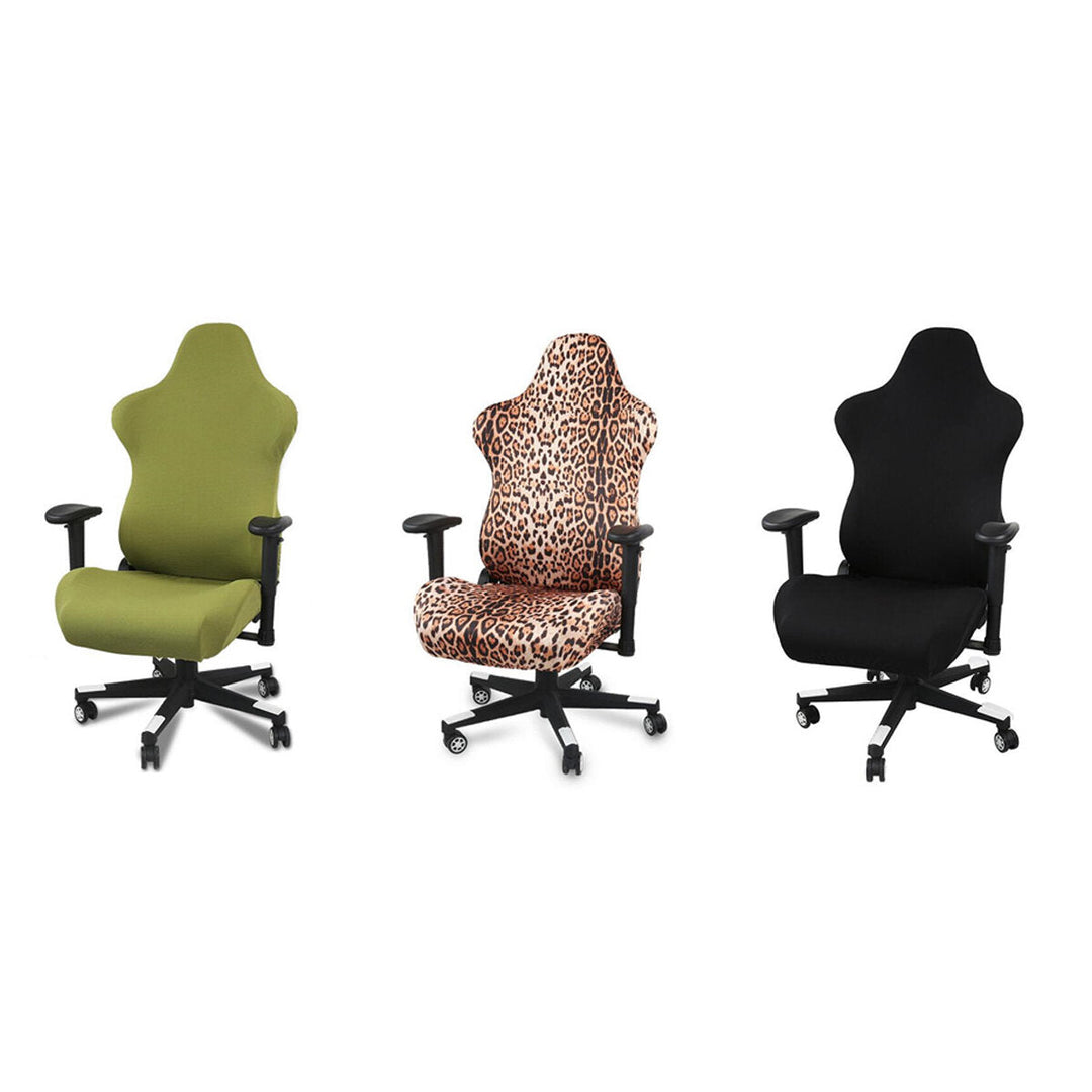 2pcs Gaming Chair Cover Polyester Fiber Office Chair Cover Elastic Armchair Seat Covers for Home Office Computer Chairs Image 4