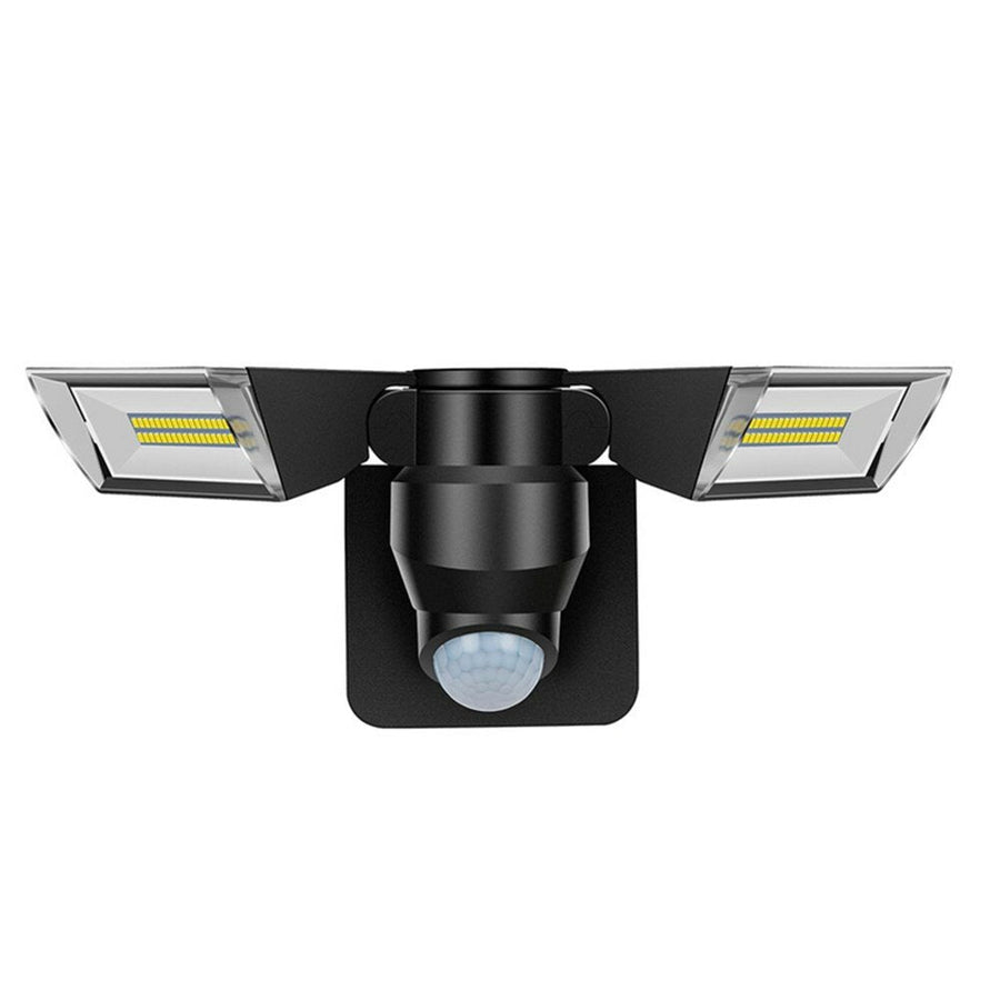 3 Modes Double Heads LED Solar Light Outdoor Motion Sensor Rotatable Waterproof Wall Lamp Image 1