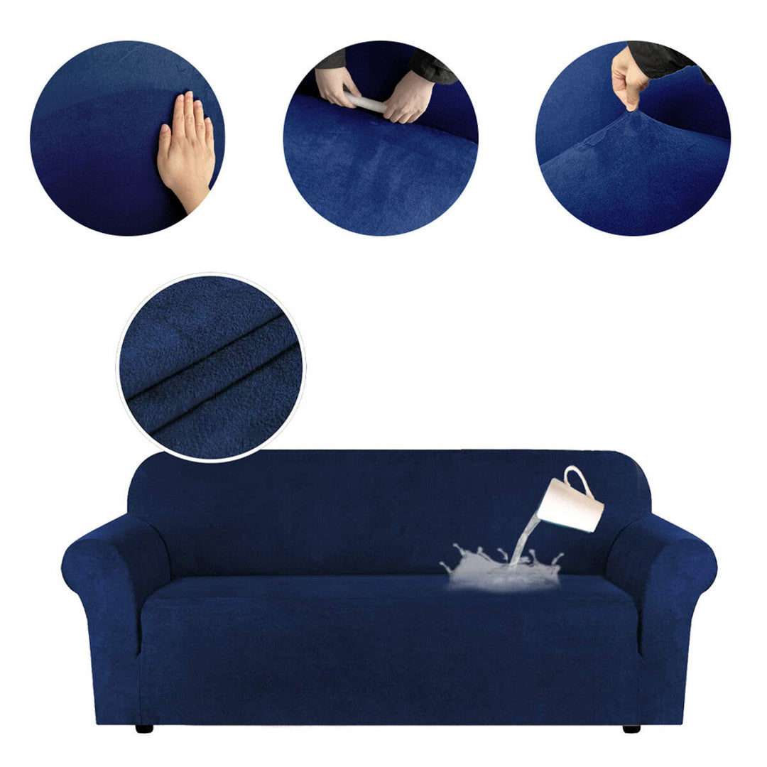 3 Seaters Elastic Sofa Cover Universal Chair Seat Protector Couch Case Stretch Slipcover Home Office Furniture Image 2