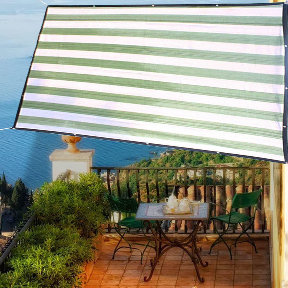 2x3m 100GSM HDPE Rectangle Sun Shade Sail Anti-UV Outdoor Patio Garden Tent Sunshade Net With 5m Rope Image 2