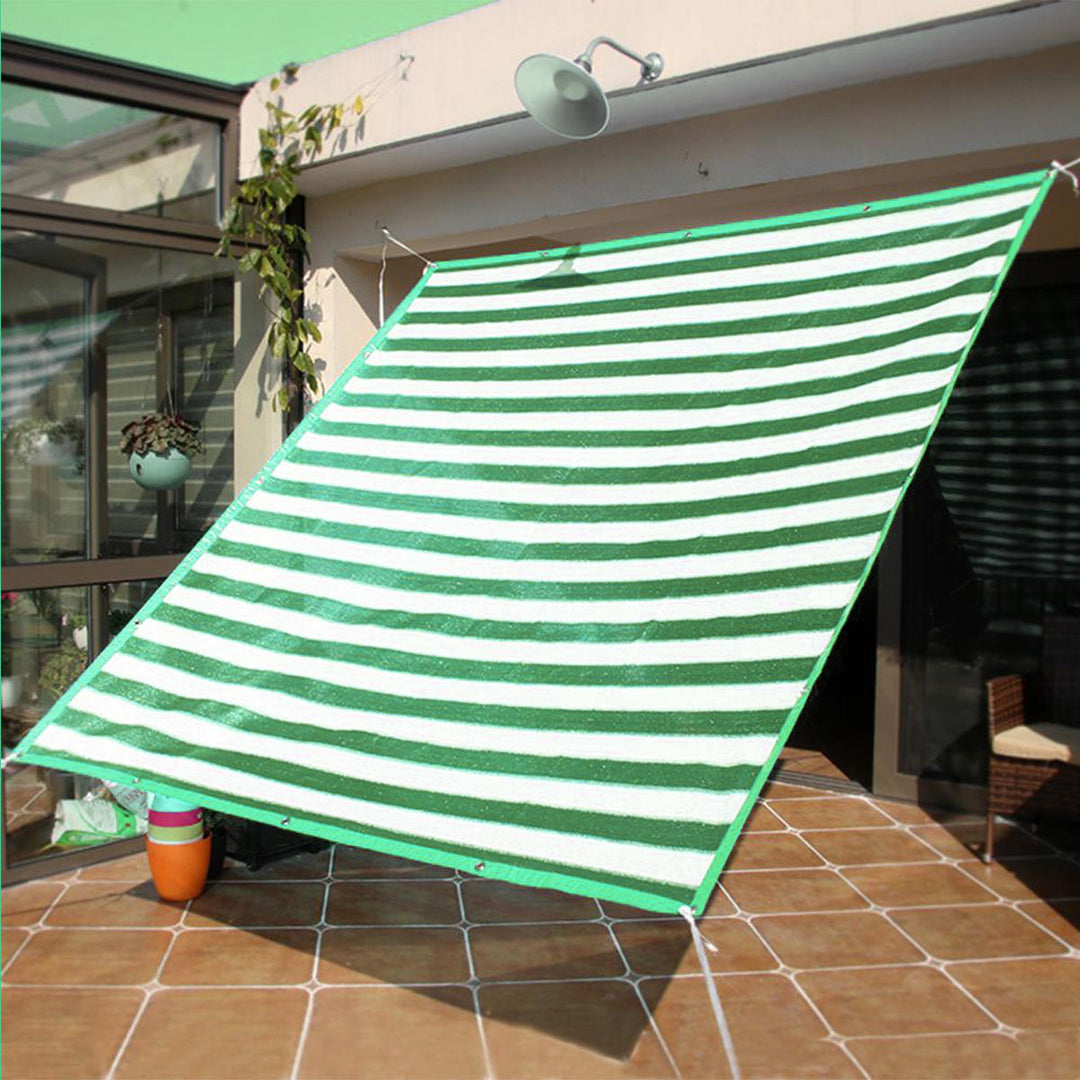 2x3m 100GSM HDPE Rectangle Sun Shade Sail Anti-UV Outdoor Patio Garden Tent Sunshade Net With 5m Rope Image 3