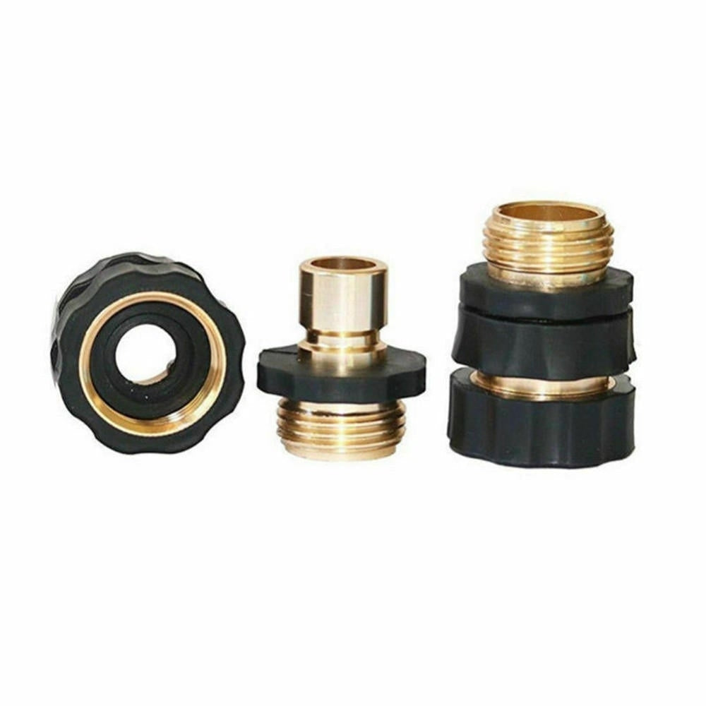 3/4 Water Pipe Connectors Garden Hose Quick Connect Set Quick-Connect Hose Tap Connector Adapter Image 2