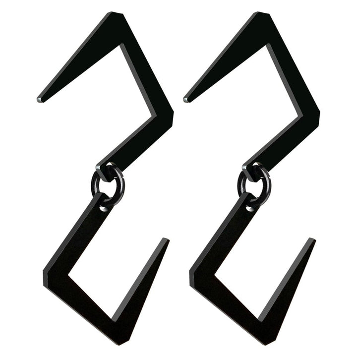 2pcs/set Lantern Hooks Hanger S Hook Carbon Steel Bonfire Hanger Hook Outdoor Camping Multi-Functional Image 1