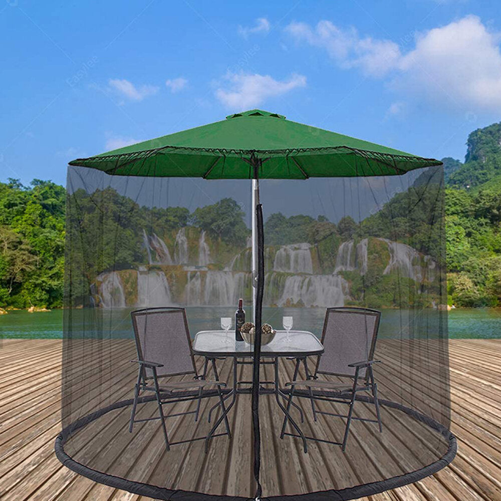 300x230cm Patio Umbrellas Mesh Net Tables Picnic Net Cover Install Anti-mosquitoes Net Image 2