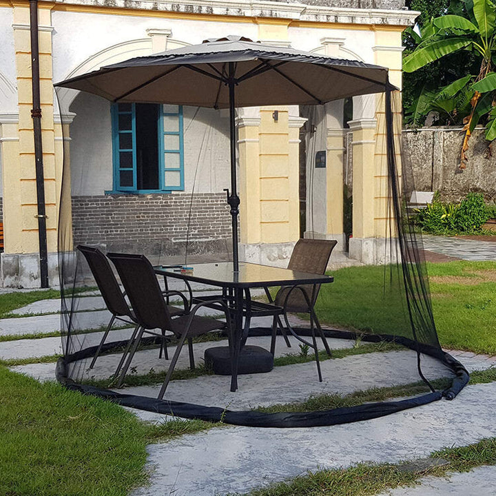 300x230cm Patio Umbrellas Mesh Net Tables Picnic Net Cover Install Anti-mosquitoes Net Image 3