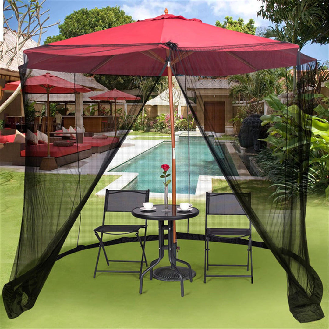 300x230cm Universal Umbrella Table Screen Cover Mosquito Bug Insect Net Outdoor Patio Sunshade Gauze Netting Image 2