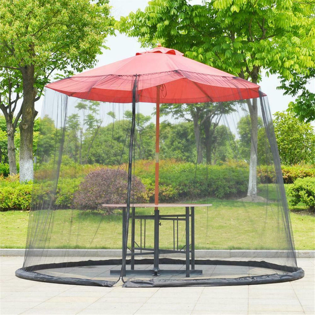 300x230cm Universal Umbrella Table Screen Cover Mosquito Bug Insect Net Outdoor Patio Sunshade Gauze Netting Image 3