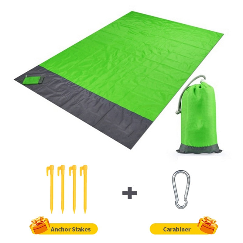 2x2.1m Waterproof Pocket Beach Blanket Folding Camping Mat Mattress Portable Lightweight Mat Outdoor Picnic Mat Sand Image 5