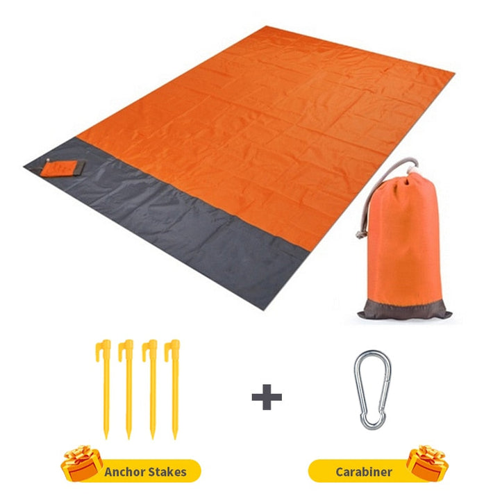 2x2.1m Waterproof Pocket Beach Blanket Folding Camping Mat Mattress Portable Lightweight Mat Outdoor Picnic Mat Sand Image 6