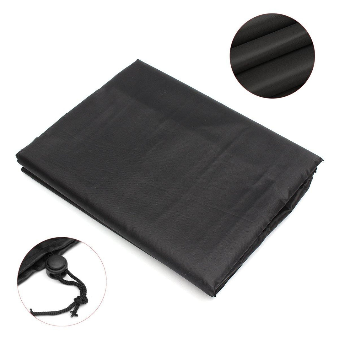 30inch Patio Round Pit Cover Waterproof UV Protector Grill BBQ Chair Table Shelter Black Image 5