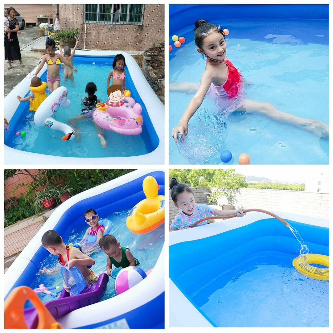 3/4 Layers Inflatable Swimming Pool Home Camping Garden Ground Pool,DTTT Image 2