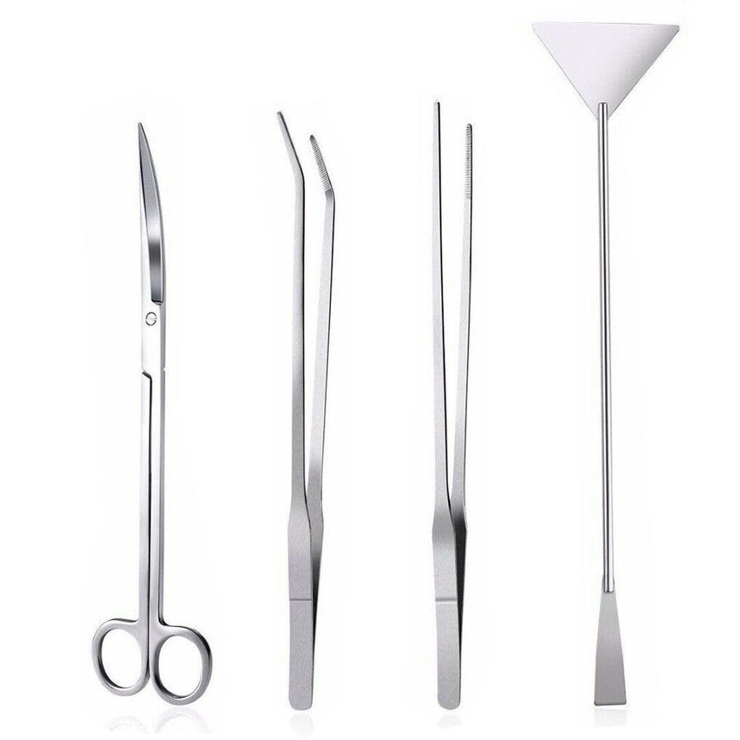 3/4/5Pcs Aquarium Fish Tank Tools Scissors Tweezers Aquatic Stainless Trim Tool Image 5