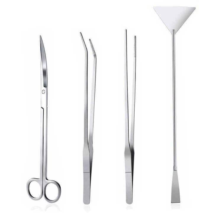 3/4/5Pcs Aquarium Fish Tank Tools Scissors Tweezers Aquatic Stainless Trim Tool Image 5