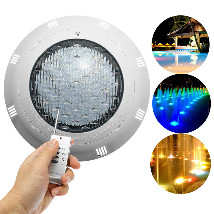 3000LM 30W 12V LED RGB Swimming Pool Light Multi-Color Underwater Remote Control Bright Light Swimming Pool Searchlight Image 11