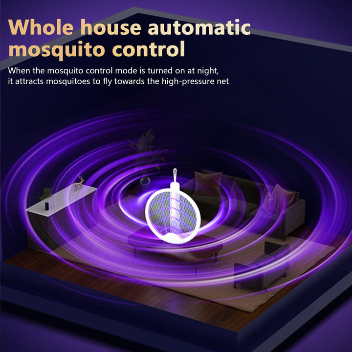 3-in-1 3000V Cordless Rechargeable Electric Mosquito Zapper and Fly Trap Lamp Image 7