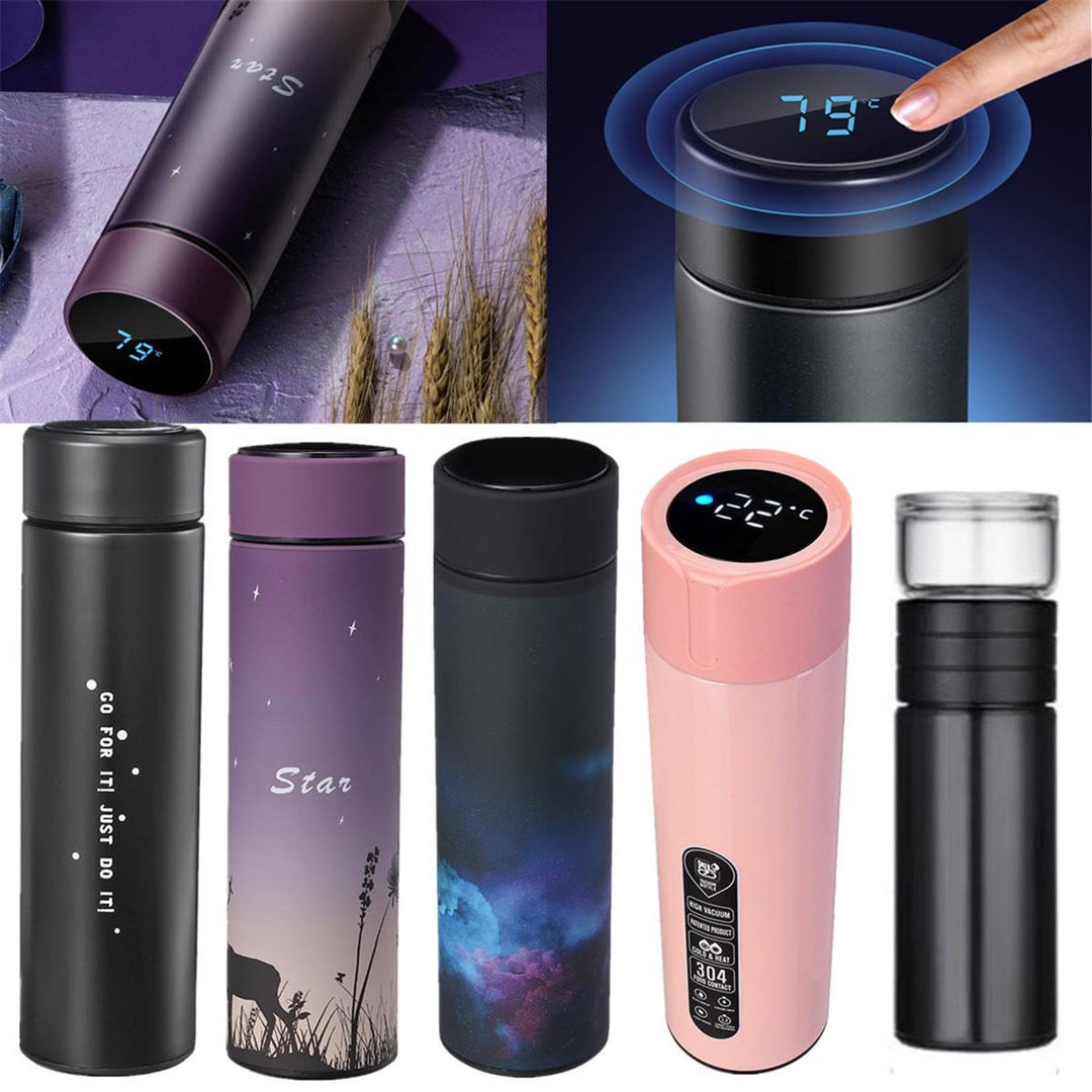 300ml Smart Touch Insulated Stainless Steel Vacuum Water Bottle Temperature Display Image 7