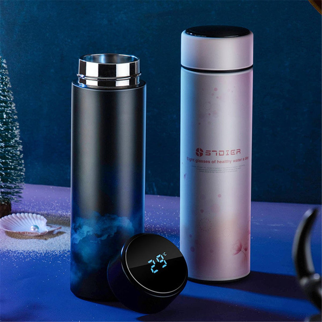 300ml Smart Touch Insulated Stainless Steel Vacuum Water Bottle Temperature Display Image 9