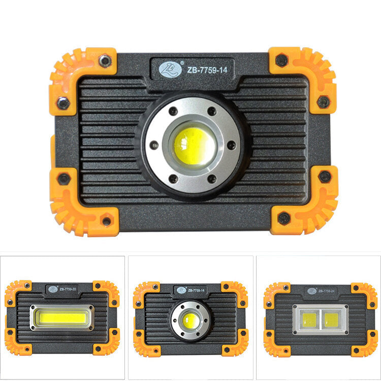 350LM Waterproof COB LED Floodlight USB Charging Outdoor Spot Work Lamp Camping Portable Searchlight Image 1