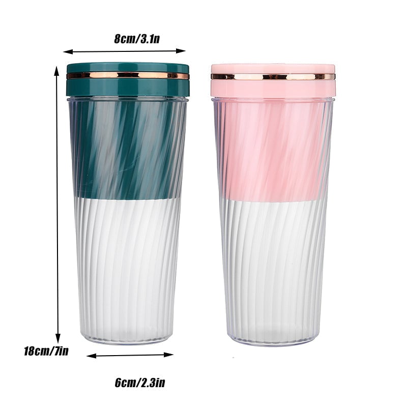 350ML Portable Juicer Cup USB Rechargeable Juicer Cup Mini Mixer Personal Size Travel Drink Juicer Cup For Travel Office Image 2