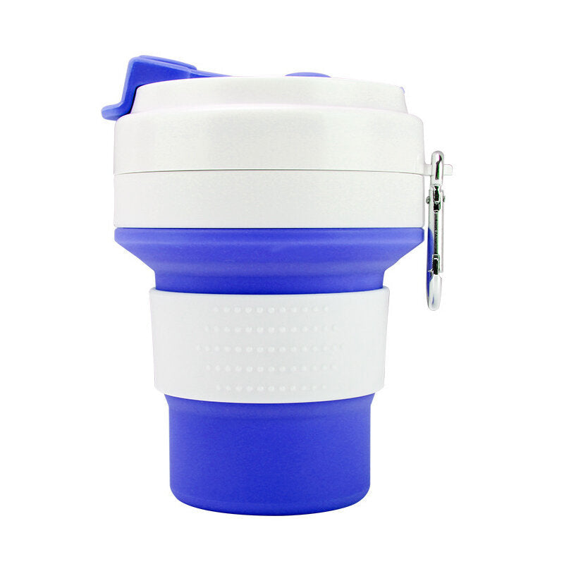 350ml Silicone Folding Cup Portable Telescopic Water Drinking Bottle Coffee Mug Image 1