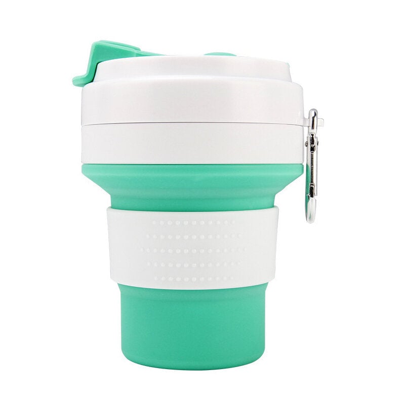 350ml Silicone Folding Cup Portable Telescopic Water Drinking Bottle Coffee Mug Image 1