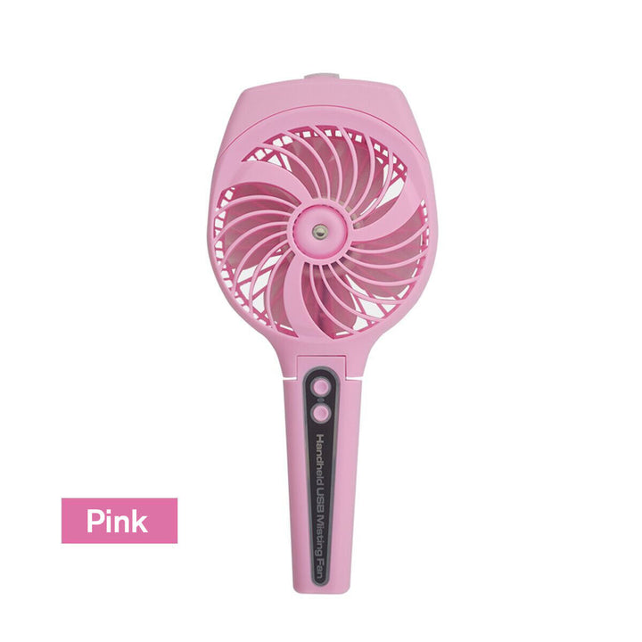 35mL 1800mAh Portable Mist Spray Cooling Fan Handheld Humidifying Mini Fan 3 Speed USB Charging Fan Image 2