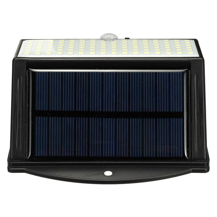 318/436LED Solar Wall Light Human Body Induction + Light Control IP65 Yard Garden Image 3