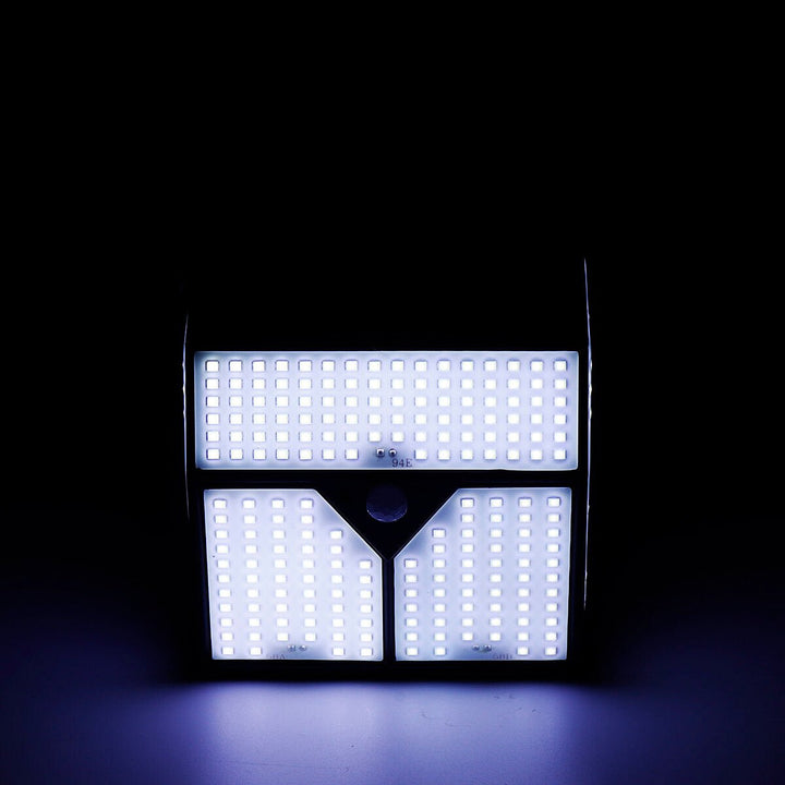 318/436LED Solar Wall Light Human Body Induction + Light Control IP65 Yard Garden Image 8