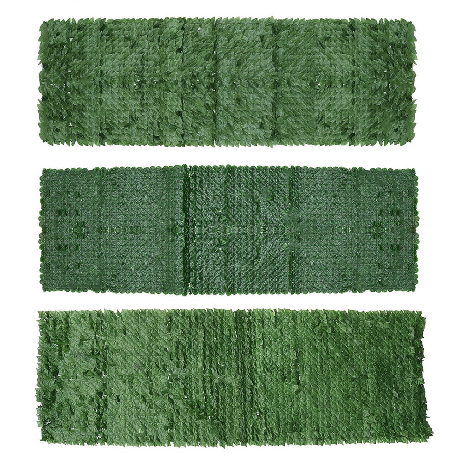 3Mx1M Artificial Faux Ivy Leaf Privacy Fence Screen Decor Panels Hedge Garden Outdoor Wall Cover Image 1