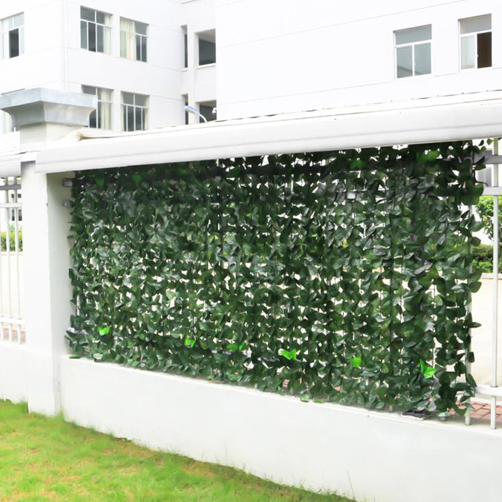 3Mx1M Artificial Faux Ivy Leaf Privacy Fence Screen Decor Panels Hedge Garden Outdoor Wall Cover Image 2